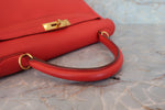 Hermes Kelly Handbag Red Togo with Gold Hardware 32 - image 15