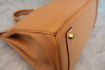 Hermes HAC Birkin Bag Brown Courchevel with Gold Hardware 32 - image 13
