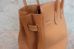 Hermes HAC Birkin Bag Brown Courchevel with Gold Hardware 32 - image 6