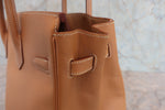 Hermes HAC Birkin Bag Brown Courchevel with Gold Hardware 32 - image 9