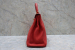 Hermes Kelly Handbag Red Togo with Gold Hardware 32 - image 4