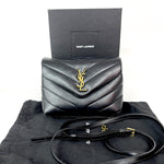 Saint Laurent Loulou Shoulder Bag Matelasse Chevron Leather Toy - image 2