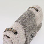 Chanel Classic Flap Clutch with Chain Tweed - image 11