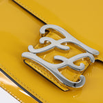 Fendi Curligraphy Shoulder Enamel Yellow Silver small - image 14