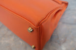 Hermes Kelly Handbag Orange Gulliver with Gold Hardware 32 - image 20