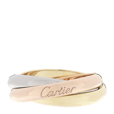 18K Pink Yellow White Gold Classic Trinity Ring 59 8.75