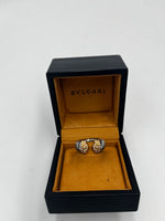 Bvlgari Bulgari Tobugas Gold and Steel Diamond Cuff Ring Cuff Ring 54 - image 3