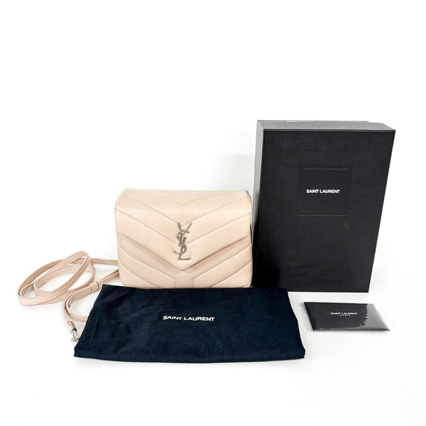 Saint Laurent Loulou Shoulder Bag Matelasse Chevron Leather Toy