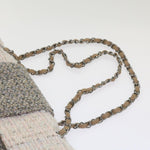 Chanel Classic Flap Clutch with Chain Tweed - image 7