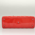 Christian Dior Vintage Lady Dior Patent Noir Cuir Vernis - image 9