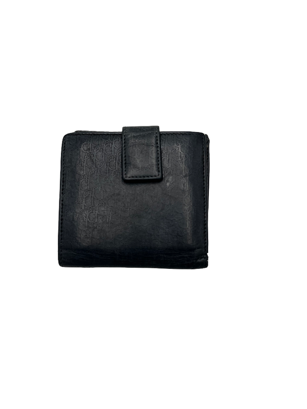 Christian Dior Trifold Flap Wallet leather mini