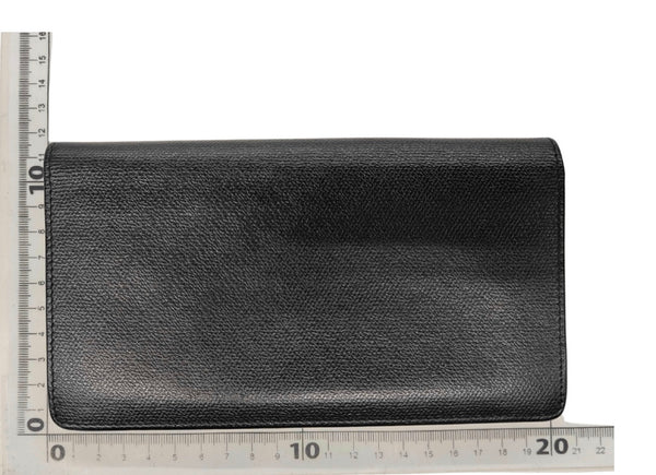 Chanel CC Logo Zipper Long Bifold Leather