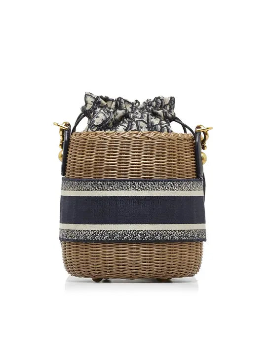Christian Dior Bucket Bag Rotin