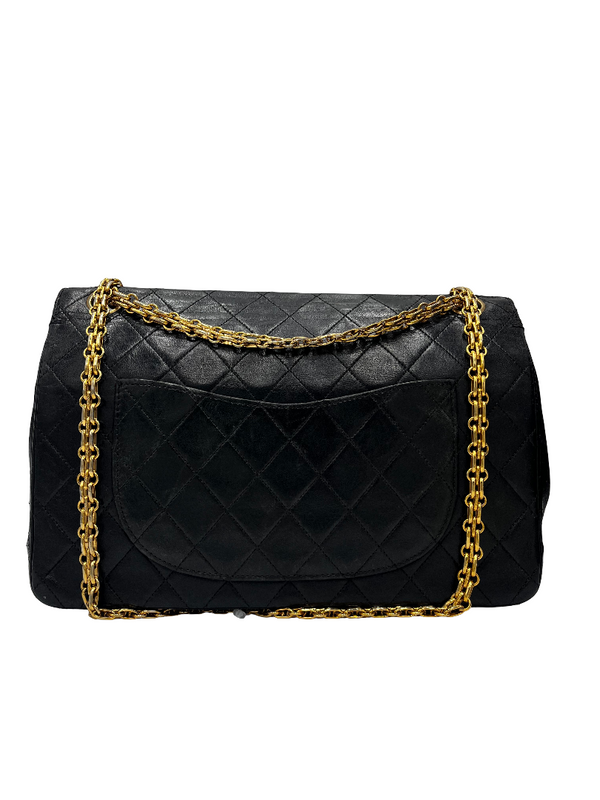 Chanel Vintage Classic Double Flap Bag Leather large