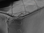 Chanel Double Chain Flap Bag Quilted Leather Medium - image 2