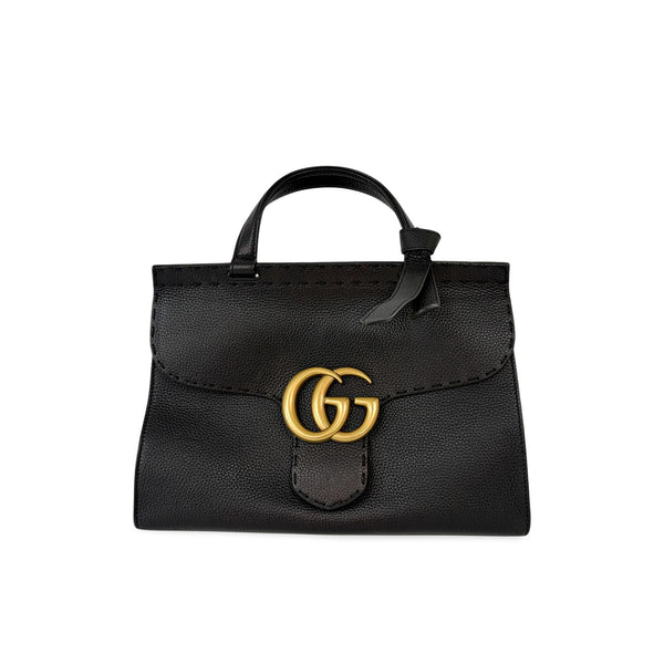 Gucci GG Marmont Top Handle Bag Leather Medium - image 1