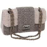Chanel Classic Flap Clutch with Chain Tweed - image 1