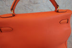 Hermes Kelly Handbag Orange Gulliver with Gold Hardware 32 - image 16