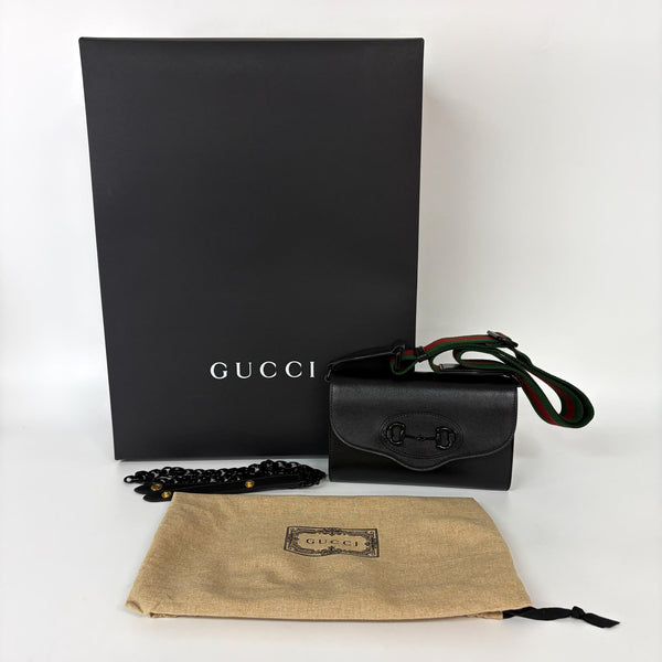 Gucci Horsebit 1955 Shoulder Bag Leather Small