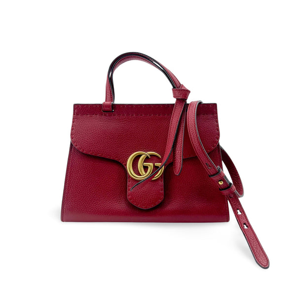 Gucci GG Marmont Top Handle Bag Leather Small - image 1