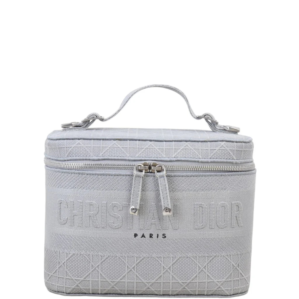Christian Dior Diortravel Vanity Embroidered Cannage LARGE - image 1