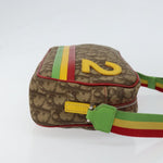 Christian Dior Vintage Rasta Crossbody Bag Diorissimo Canvas - image 3