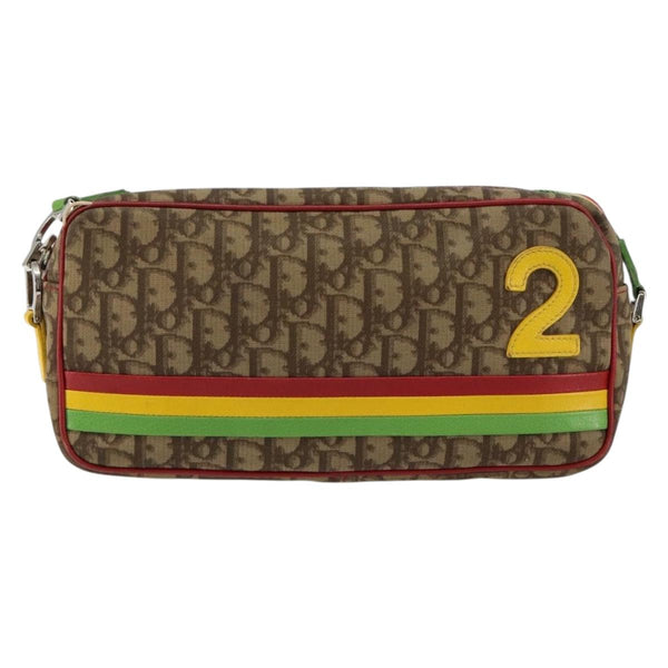 Christian Dior Vintage Rasta Crossbody Bag Diorissimo Canvas - image 1