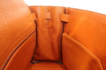Hermes Kelly Handbag Orange Clemence with Palladium Hardware 28 - image 11