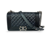 Chanel Boy Flap Bag Quilted Lambskin Old Medium - image 1