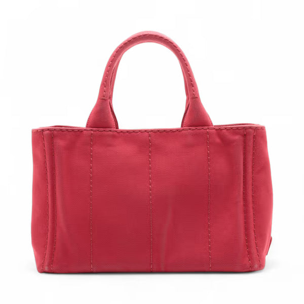 Prada Canapa Convertible Tote Printed Canvas Medium