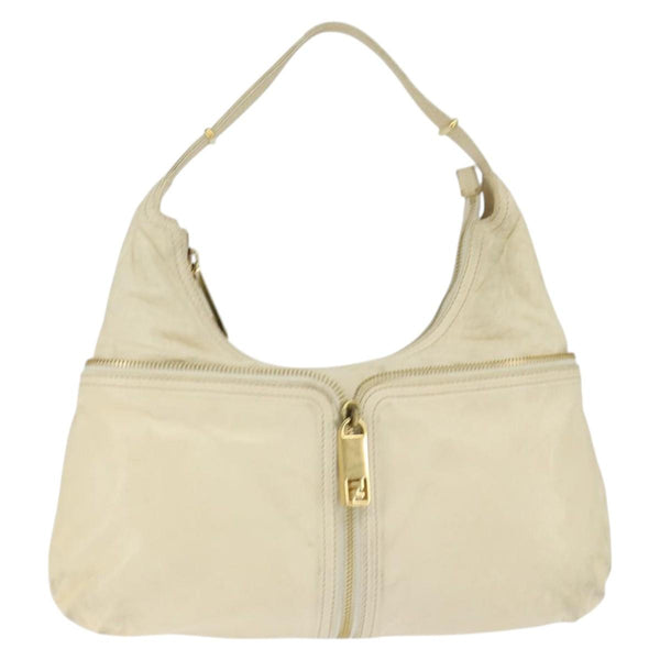 Fendi Zip hobo leather medium