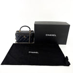 Chanel Coconing Top Handle Vanity Case with Chain Quilted Shearling Small - image 2