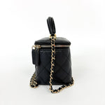 Chanel Coconing Top Handle Vanity Case with Chain Quilted Shearling Small - image 5