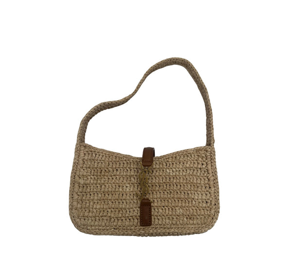 Saint Laurent Le 5 a 7 Hobo Raffia Mini - image 1
