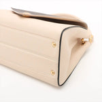 Louis Vuitton Double V Handbag Calfskin with Monogram Canvas - image 3