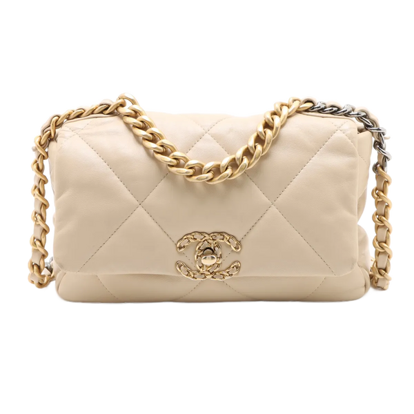 Chanel 19 Flap Bag Quilted Leather Medium - image 1