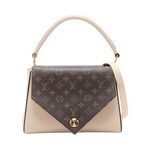 Louis Vuitton Double V Handbag Calfskin with Monogram Canvas - image 1