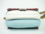 Fendi Double Baguette Embroidered Studded Leather Micro - image 20