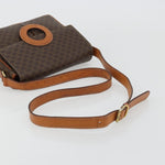 Celine Vintage Macadam Circle Logo Shoulder Bag Canvas and Leather - image 7