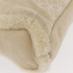 Chanel Vintage Embroidered CC Chain Tote Quilted Suede and Shearling - image 8
