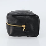 Chanel Vintage Toiletry Pouch Leather - image 4
