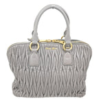Miu Miu Madras Bowler Bag Matelasse Leather Medium - image 1