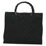 Gucci Vintage Bamboo Handle Tote GG Nylon Medium - image 2