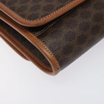 Celine Vintage Macadam Shoulder Bag Canvas and Leather - image 12