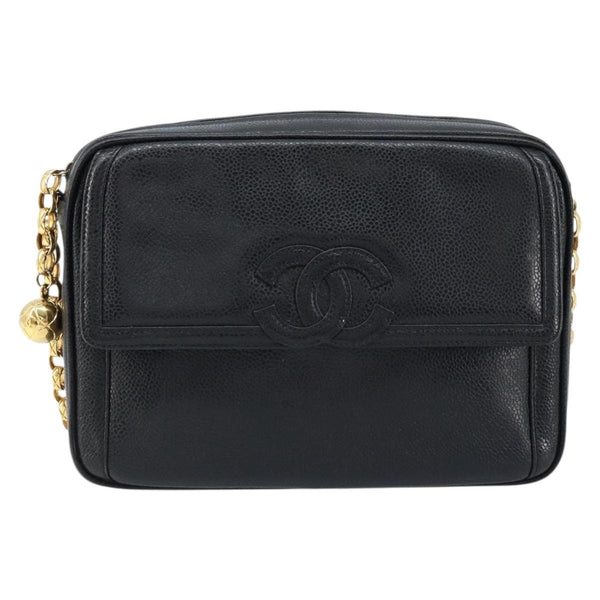 Chanel Vintage Front Pocket CC Camera Bag Caviar Small - image 1