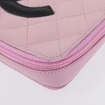 Chanel Cambon Zip Around Cosmetic Case Quilted Leather - image 9