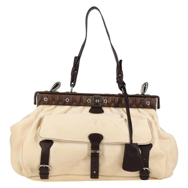 Salvatore Ferragamo Gancini handbag Leather - image 1