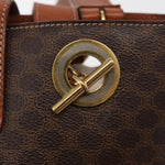 Celine Vintage Macadam Shoulder Bag Canvas and Leather - image 13