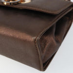 Salvatore Ferragamo Gancini Shoulder Bag Leather - image 11