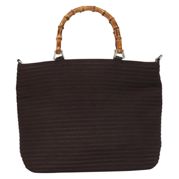 Gucci Vintage Bamboo Handle Tote Nylon - image 1